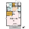 クレストメルヴェーユ 1Rの間取り