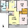 エクセレンス 2LDKの間取り