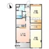 フレアマンションⅡ 2LDKの間取り