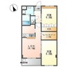 フレアマンションⅡ 2LDKの間取り