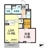 クオン 1LDKの間取り