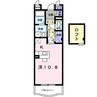 シャンポールA 1Rの間取り