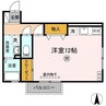 サン　エクセル  C棟 1Rの間取り