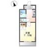 SANロイヤル 1Kの間取り