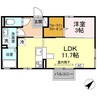 モナリエ 1LDKの間取り