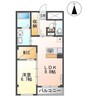 カンタータ観音寺新町 1LDKの間取り