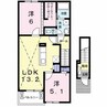 スーペリアB 2LDKの間取り