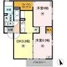 メルヴェーユ　A 2DKの間取り