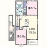 ヒカルサ境港外江町イーストⅡ 2LDKの間取り