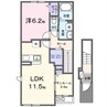 グルックⅠ 1LDKの間取り