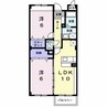 プレ・オリゾン 2LDKの間取り