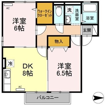 間取図 クレセント北峰A