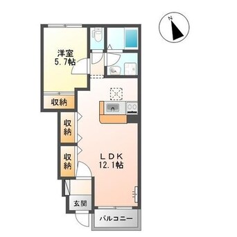 間取図 ラ・カンパネラ 新開