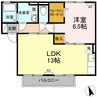 パストラル米原 A棟 1LDKの間取り
