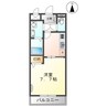 マンション　ファヴォーレ 1Kの間取り