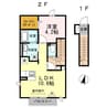 ジーニスⅡ 1LDKの間取り