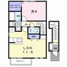 サンリュー 07 A 1LDKの間取り
