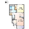 ブルースター 1LDKの間取り