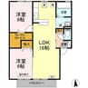 セントラルスクエア　N棟 2LDKの間取り