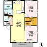 セントラルスクエア　N棟 2LDKの間取り