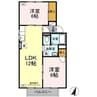マスカレード 2LDKの間取り