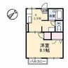 コーポレスANNE 1Kの間取り