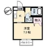 ヴィラージュ 1Kの間取り