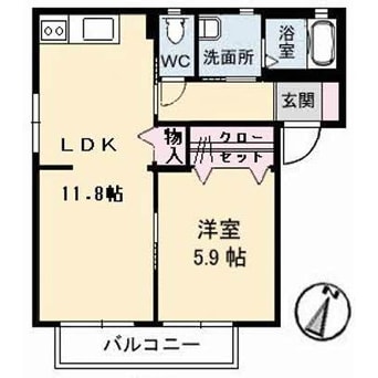 間取図 テンダーヴィラ　A棟