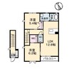 プレステージ東福原 2LDKの間取り