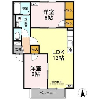 間取図 のぎく　B棟
