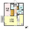カスタリア 1LDKの間取り