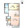 エヴァーグリーン西福原 1LDKの間取り