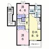 フィオーレ・B 2DKの間取り