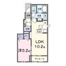 プレッソ　エテルノ 1LDKの間取り