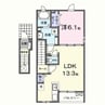 プレッソ　エテルノ 1LDKの間取り