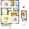 ウィング　ノア 2LDKの間取り