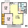 グリーンフィールド　B棟 2LDKの間取り