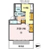 シーサイドハウス　B棟 1Kの間取り