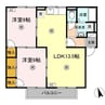 スティブル　A棟 2LDKの間取り