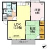スティブル　A棟 2LDKの間取り
