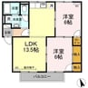 スティブル　A棟 2LDKの間取り