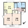 ローズササキ 2DKの間取り