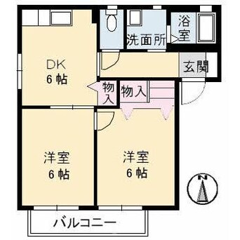 間取図 ファミーユ中野　A棟