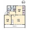 茜屋マンション 2LDKの間取り
