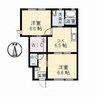 ポルタ　ブランシェ 2DKの間取り