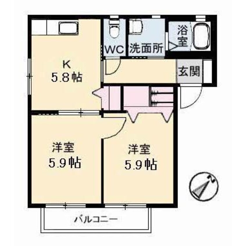 間取図 エポック・ヴィラ　B棟