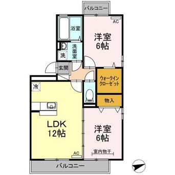 間取図 リビングタウン弓ヶ浜C棟