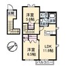 メゾン・ラ・パヴィエ　A棟S 2LDKの間取り