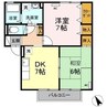 ウィルモア皆生S 2DKの間取り