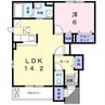 グラーダ ハーヴェイ 1LDKの間取り